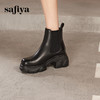Safiya/索菲娅2024英伦风时尚厚底粗跟套筒轻便休闲切尔西短靴 SF44116079 商品缩略图7