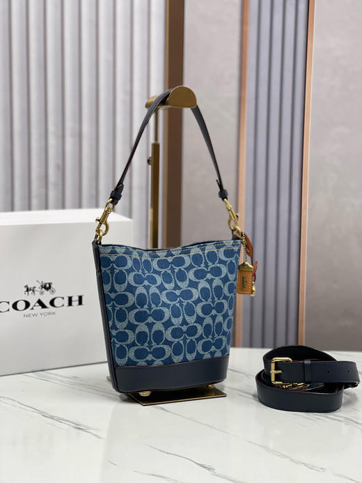 秋冬特惠💰460 coach/蔻驰新款 新品丹宁牛仔流浪包CT132 商品图0