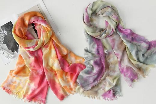 FS竹纤维新款全竹炫彩印花围巾519 商品图1