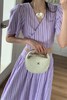 Stay2Weeks 香芋紫气质条纹小衫半裙套装 18570 商品缩略图2