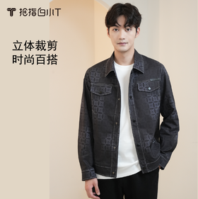 会员-拇指白小衫工装满印翻领外套无限系列