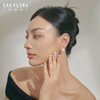 『花露』14mm白色仿珍珠耳钉 商品缩略图1