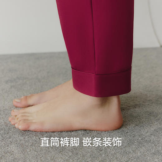 Threegun三枪 【丝感棉】翻领开襟长袖长裤男士家居套家居服-82219D011 商品图9