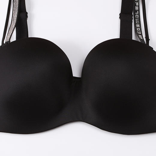 都市丽人内衣零压无痕常规文胸泳布中厚文胸1/2杯三排扣记忆钢圈LBT2H5 商品图1