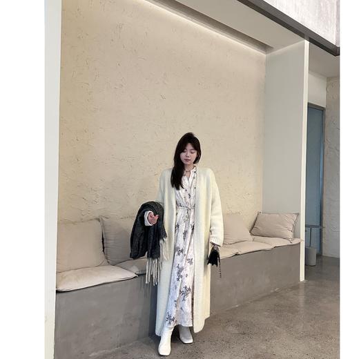 2024新品  软软同款【声声慢-长外套】慵懒风长款休闲时尚秋季宽松毛衣外套 商品图1