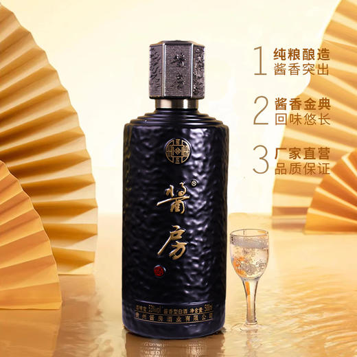 【自营】新品 酱房【二十不悔】贵州茅台镇酱香型白酒 53度500mL 53%vol 500mL 1瓶 商品图2