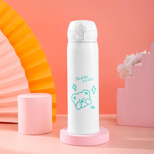 【小熊杯陪你度每日，不锈钢保温，伴你出门走天下！】小熊水杯女生可爱高颜值不锈钢保温杯 大容量便携卡通水杯儿童杯子-QQ 商品图9