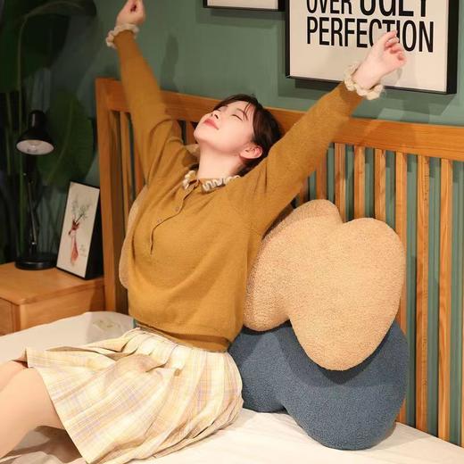 ins风大波浪长条L抱枕睡觉宿舍情侣靠枕轻奢床上沙发靠背垫礼物 商品图3
