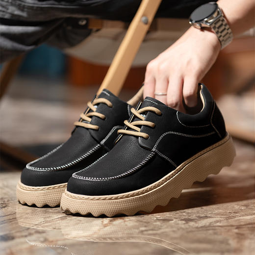 增高6厘米男士内增高男鞋时尚百搭透气增高鞋男工装休闲鞋 商品图2