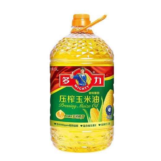 【69.9元/桶】多力压榨玉米油5L（0102189） 商品图0