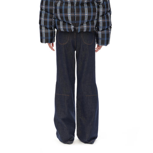 NUTH 修身显瘦微喇原牛复古牛仔裤女 商品图2