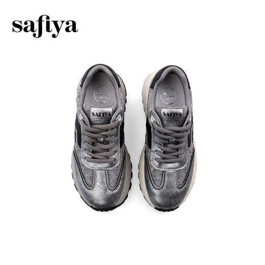 Safiya/索菲娅2024秋 拼接百搭厚底轻便休闲系带阿甘鞋 SF43112433 商品图4