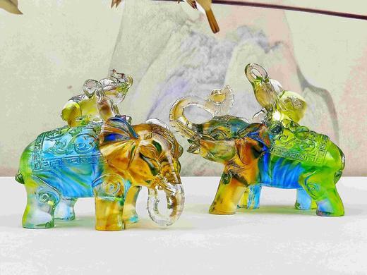 琉璃福禄吉象摆件 商品图2