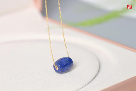 【星辰轨迹】青金石路路通吊坠  镶嵌：18k金隔片 商品图3