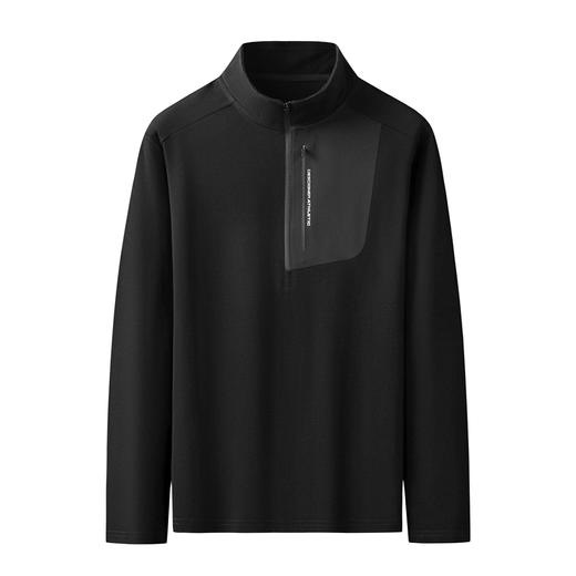 【新款DK】大依优型大码立领拉链长袖卫衣加肥加大肥佬休闲宽松透气上衣打底男士胖子 商品图3