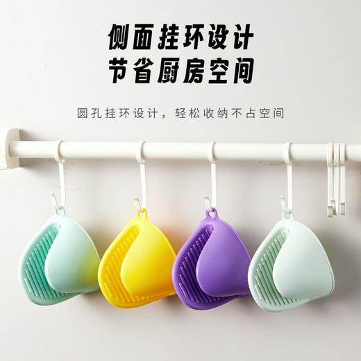 【买一送一！隔热硅胶手套】硅胶隔热手夹微波炉烤箱隔热手套手夹，隔热手夹硅胶手夹碗碟夹 商品图3