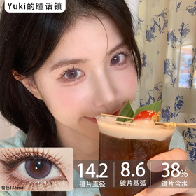 FullyGift半年抛·冷味粒紫·14.2mm中等着色·韩产2片