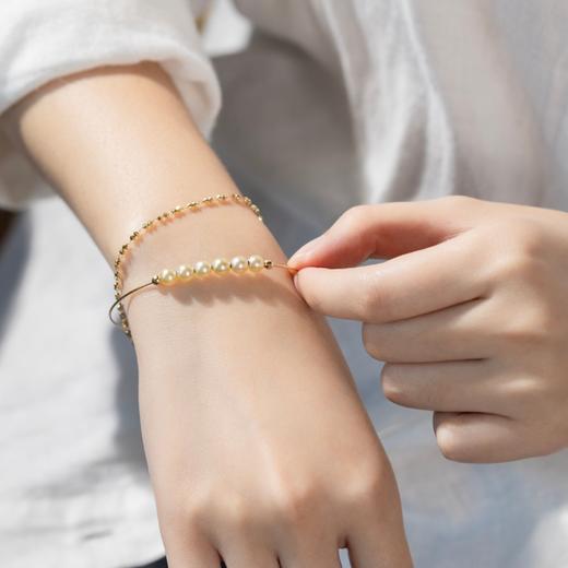 菜菜家羽皇金珍珠手链|珍珠届的金色小灯泡！万元品质，贵气又复古 商品图3