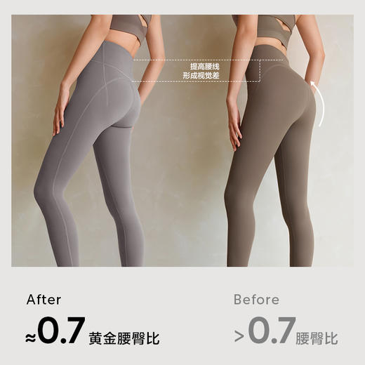 有棵树外穿高腰速干瑜伽裤收腹提臀塑性鲨鱼打底裤-WL6007 商品图4