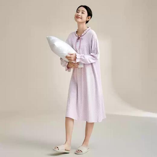康妮雅女式长袖睡裙 商品图1