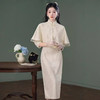 2024年秋季新款改良日常国风修身气质白色年轻款两件套旗袍XL1092 商品缩略图2