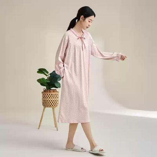 康妮雅女式长袖睡裙 商品图0