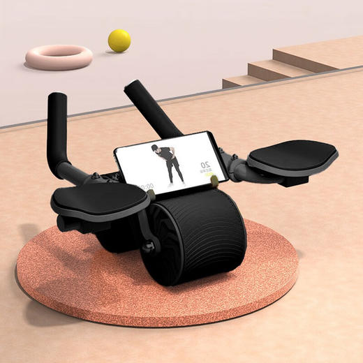 佑美佑美肘撑健腹轮JFLZCB04-12 黑色 商品图2