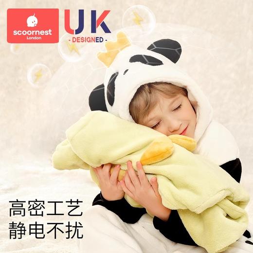 科巢儿童连体恐龙睡衣宝宝春秋季款婴幼儿冬法兰绒家居服2024新款 商品图2