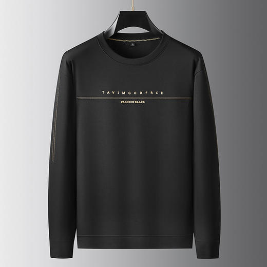 【新款DDP】大依优型大码卫衣长袖休闲加肥加大男士胖子大码内搭上衣打底显瘦 商品图0