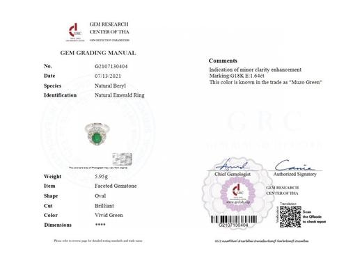 0.4克拉祖母绿耳钉 商品图4