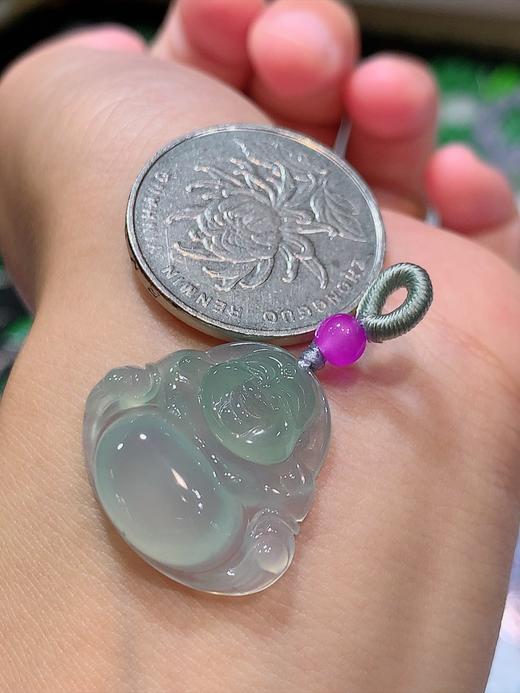 高冰翡翠佛公挂件 商品图4