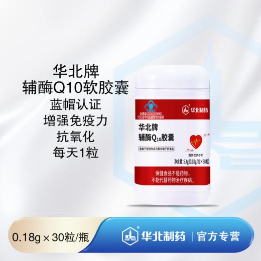 华北牌辅酶Q10胶囊  30粒 增强免疫力 商品图0