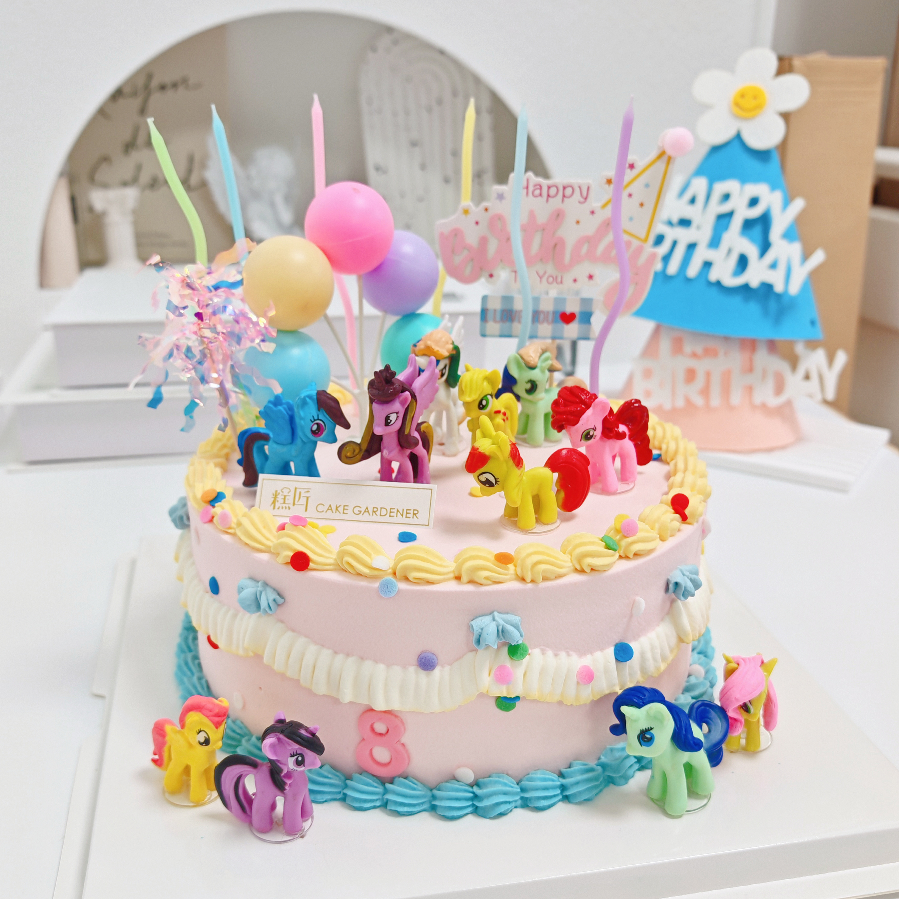 小马宝莉复古裱花蛋糕