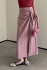 Le Malene 粉色设计感褶裥高腰半裙 18712 商品缩略图0