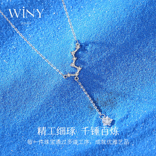 Winy925人间星河项链2024新品配证书送女友闺蜜老婆爱人节日生日礼物 商品图1