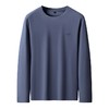 【新款DK】大依优型大码德绒圆领长袖T恤男士加肥加大休闲大码男装宽松长袖体恤上衣打底衫 商品缩略图1