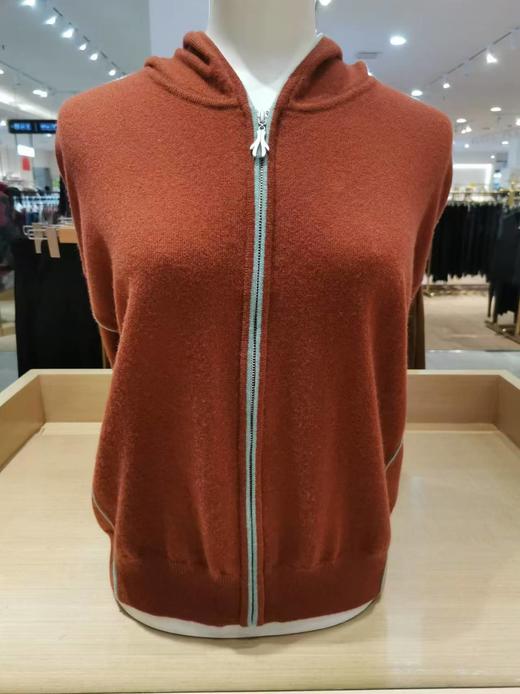 鹿王帽领平针女开衫 商品图0