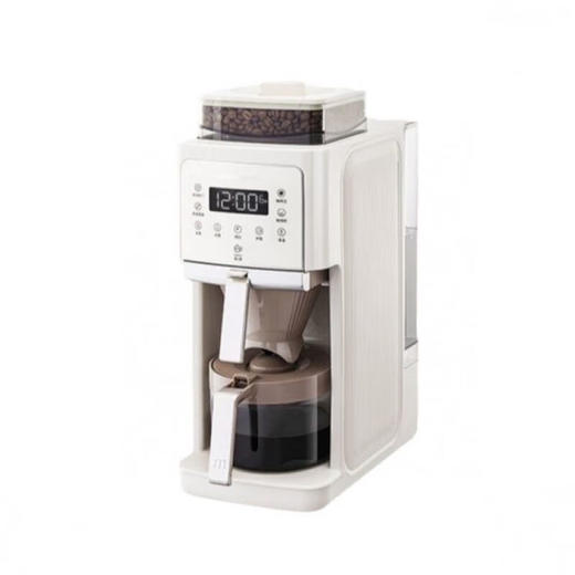 【小家电】摩飞电器全自动美式咖啡机研磨一体家用全自动豆粉两用自动清洁智能保温咖啡壶双层滤网自动清洗 MR7009 HF 商品图0