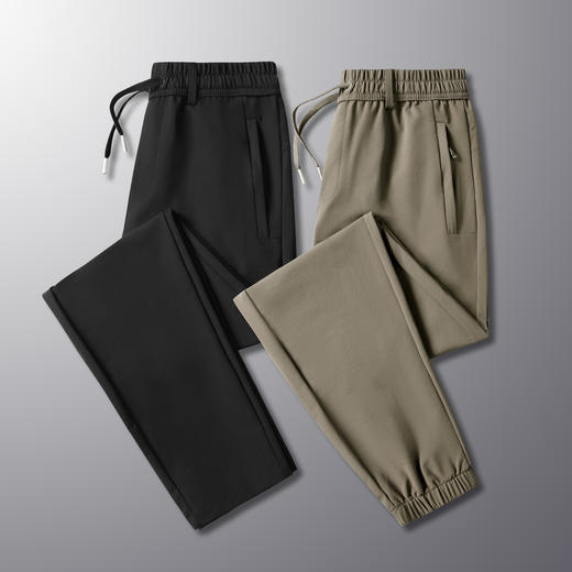 【新款DSF】大依优型大码松紧腰束脚休闲运动裤卫裤休闲裤加肥加大运动长裤胖子裤子 商品图1