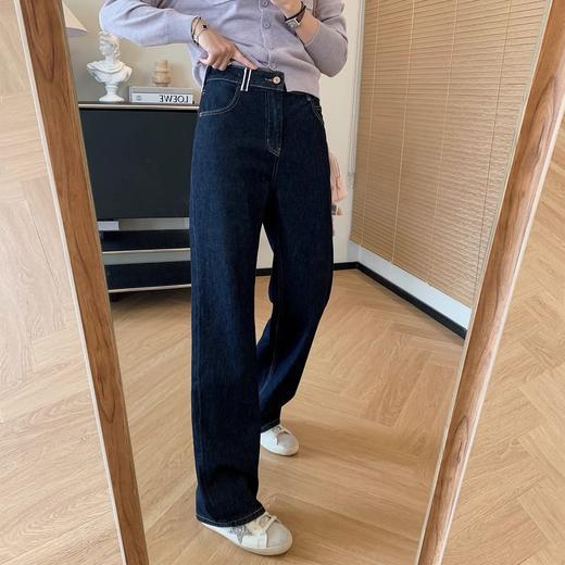 云仓 【2131】又是一条神级的 早秋直筒牛仔裤 挺括垂顺 商品图3