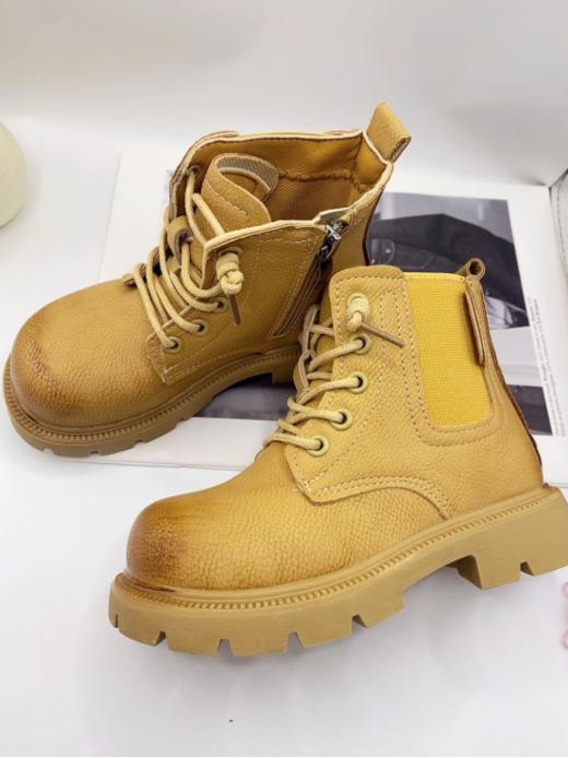 😍😍【岁愿2024秋冬新款侧拉链爆款马丁靴短靴SY-130】欢乐童年🤔，岁愿相伴 🔥岁愿潮流童鞋属于🌸岁愿品牌童鞋家族✌️潮童板块童鞋 商品图5