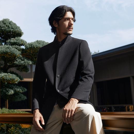 【中华立领】柒牌男装休闲大衣2024秋冬新款时尚百搭中式立领外套	127D70110 商品图1