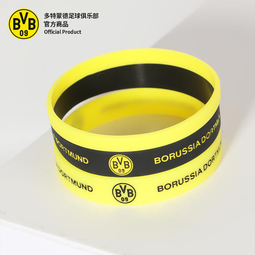 【官方正版】多特蒙德足球俱乐部｜BVB队徽助威手环硅胶运动饰品足球迷周边 商品图2