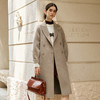 OLrain欧芮儿毛呢外套女冬季2024年新款翻领极简高级感双面呢大衣 商品缩略图0