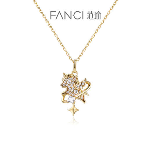 【新品】独角兽星球项链 商品图0