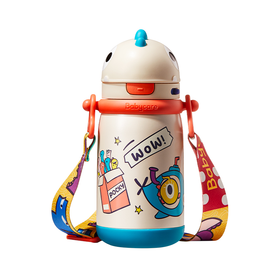 450ml-塔尔曼橙Babycare霸王龙托比保温杯