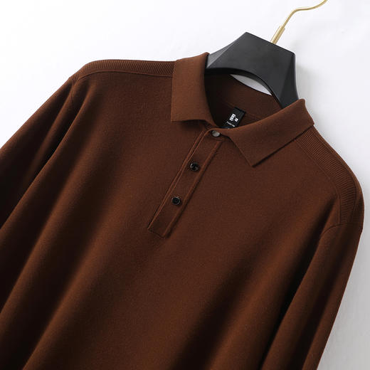 【新款DG】大依优型大码长袖Polo衫翻领加肥加大肥佬休闲宽松透气上衣打底 商品图4