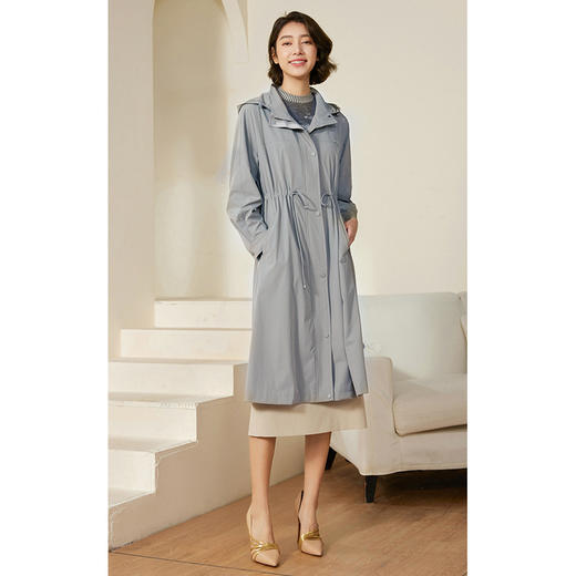 乔万尼风衣外套女春秋新款复古工装高级感EM3A462 商品图2