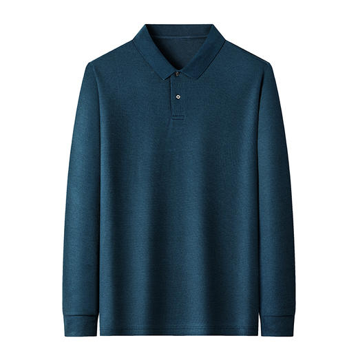 【新款DG】大依优型大码长袖Polo衫翻领加肥加大肥佬休闲宽松透气上衣打底 商品图3