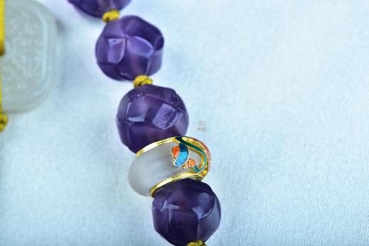 【紫气东来】紫水晶白玉压襟-ZX2409023 商品图3